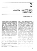 Manual Materials Handling
