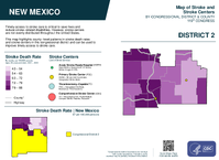 NM Congressional District 02 Stroke and Stroke Centers Map 119th Congress