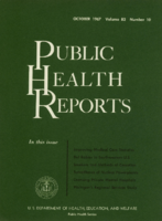 Public Health Reports  v 82 no 10 October1967  cover