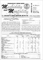 Morbidity and Mortality Weekly Report Vol 15 No 21 week ending May 28 1966
