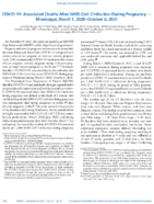 COVID19Associated Deaths After SARSCoV2 Infection During Pregnancy  Mississippi March 1 2020October 6 2021