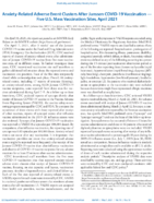 AnxietyRelated Adverse Event Clusters After Janssen COVID19 Vaccination  Five US Mass Vaccination Sites April 2021