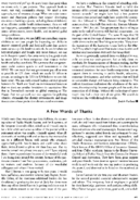 A Few Words Of Thanks