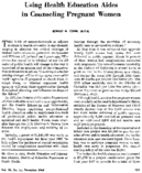 Using health education aides in counseling pregnant women