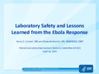 Laboratory safety and lessons learned from the Ebola response