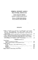 Public Health Reports  v66 no 11  table of contents