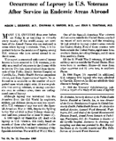 Occurrence Of Leprosy In Us Veterans After Service In Endemic Areas Abroad