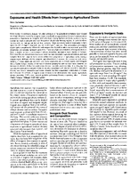 Exposures and Health Effects from Inorganic Agricultural Dusts