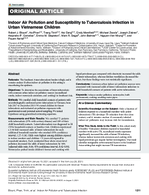 Indoor air pollution and susceptibility to tuberculosis infection in urban Vietnamese children