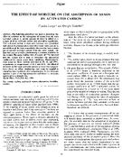 The Effect of Moisture on the Adsorption of Xenon by Activated Carbon