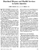 Diarrheal disease and health services in Latin America