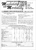Morbidity and Mortality Weekly Report Vol 15 No 47 week ending November 26 1966