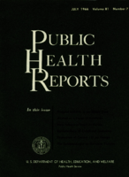 Public Health Reports  v 81 no 7 July 1966  cover