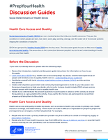 PrepYourHealth Discussion Guides