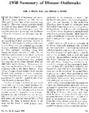 1958 summary of disease outbreaks