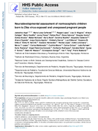 Neurodevelopmental assessment of normocephalic children born to Zika virus exposed and unexposed pregnant people
