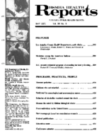 HSMHA Health Reports  v 86 no 5 May 1971  table of contents
