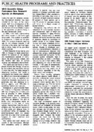 PUBLIC HEALTH PROGRAMS AND PRACTICES
