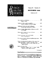 Publlic Health Reports  v 81 no 12 December 1966  table of contents