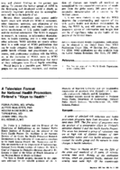 A television format for national health promotion Finlands Keys to Health