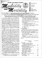 Morbidity and Mortality Weekly Report Vol 23 No 11 week ending March 16 1974