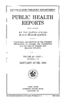 Public Health Reports  v 45 Part 1 numbers 126 JanuaryJune 1930  index