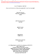 Indepth survey report evaluation of an automated abrasive blasting machine at Marystown Shipyard Marystown Newfoundland Canada
