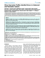 Mirna Expression Profiles Identify Drivers in Colorectal and Pancreatic Cancers