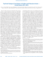 Top Food Category Contributors to Sodium and Potassium Intake  United States 20152016