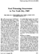 Food poisoning occurrences in New York City 1969