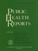 Public Health Report  v 71 no 5  cover