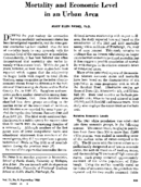 Mortality and economic level in an urban area