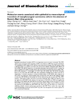 Molecular events associated with epithelial to mesenchymal transition of nasopharyngeal carcinoma cells in the absence of EpsteinBarr virus genome