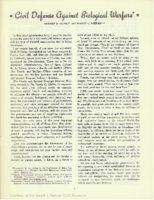 Civil defense against biological warfare