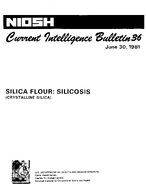 Current Intelligence Bulletin 36  Silica Flour Silicosis Crystalline Silica with Reference Package