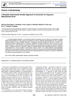 A Bespoke Instrumental Variable Approach to Correction for Exposure Measurement Error