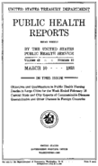 Public Health Reports  v 48 no 10  cover
