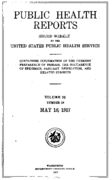 Public Health Reports  v 32 no 20  cover