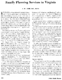 Family planning services in Virginia