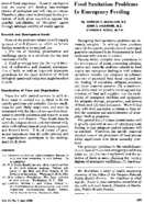 Food sanitation problems in emergency feeding