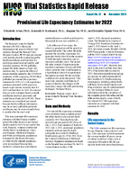 Provisional Life Expectancy Estimates for 2022