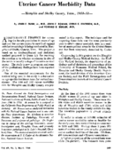 Uterine cancer morbidity data