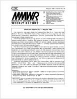 MMWR Morbidity and Mortality Weekly Report Vol 48 No 19 May 21 1999