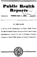 Public Health Reports  v 56 no 6  cover