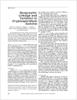 Geographic Linkage and Variation in Cryptosporidium hominis