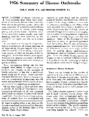 1956 summary of disease outbreaks