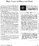 Major causes of illness and death