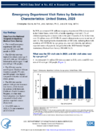Emergency Department Visit Rates by Selected Characteristics United States 2020
