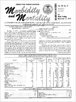 Morbidity and Mortality Weekly Report Vol 20 No 51 week ending December 25 1971