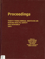 Proceedings of the 33rd Annual Institute on Mining Health Safety and Research Roanoke Virginia August 2730 2002